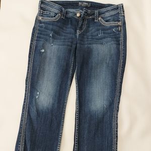 Silver Twisted Capri 32"